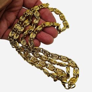 Stunning Vintage Erwin Pearl Spiral Chain Necklace